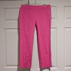 Ann Taylor Hot Pink Cropped Ankle Pants